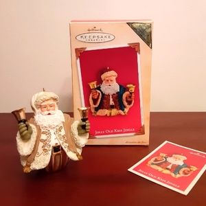 RARE 2004 Hallmark VIP Gift Keepsake Ornament Repaint Jolly Old Kris Jin…